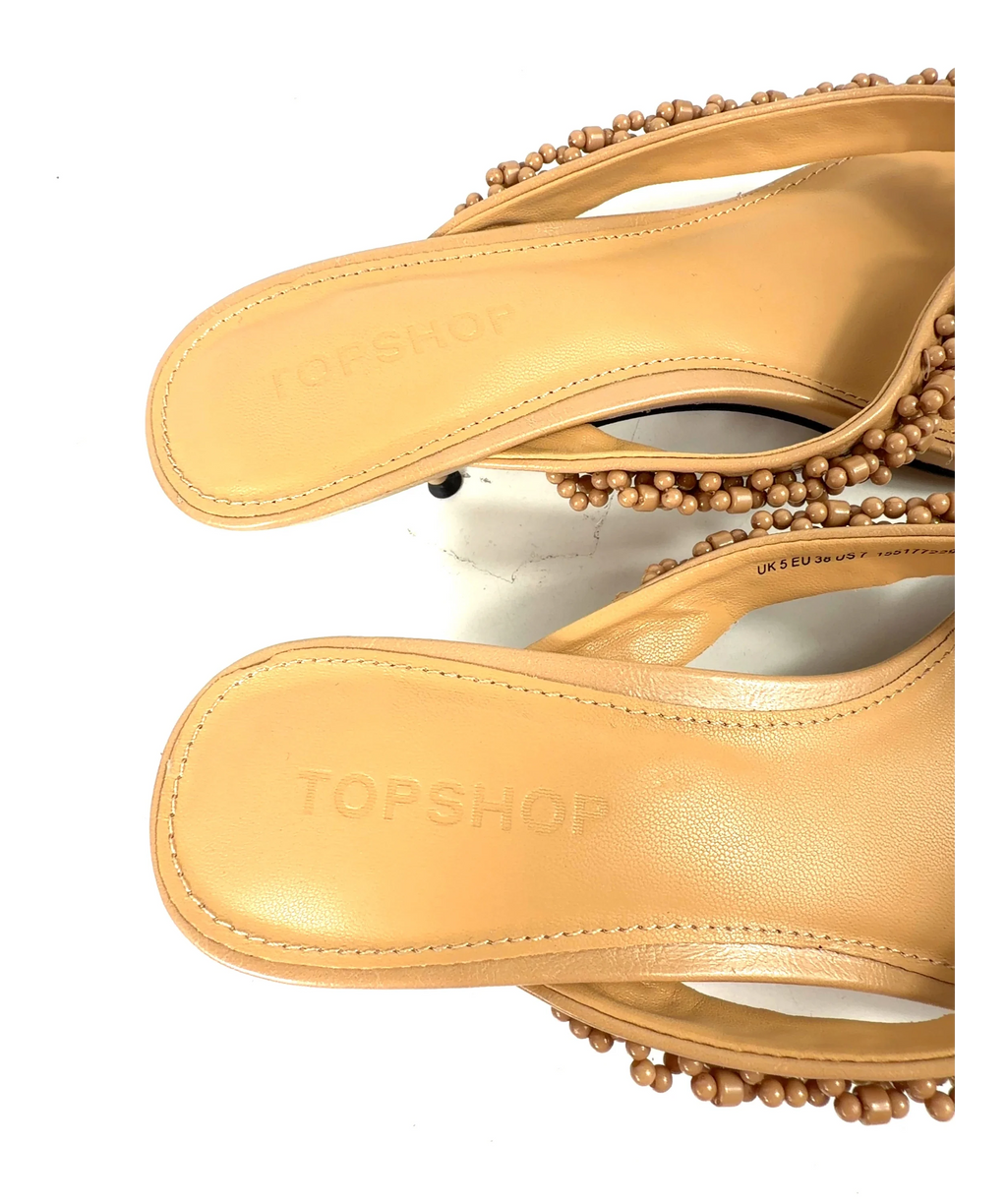 TOPSHOP Beige Colour, size UK 5 EU 38 👠 — care label