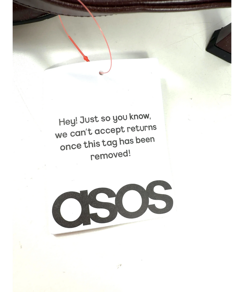 ASOS Brown Asis, size UK 5 EU 38 👠 — care label