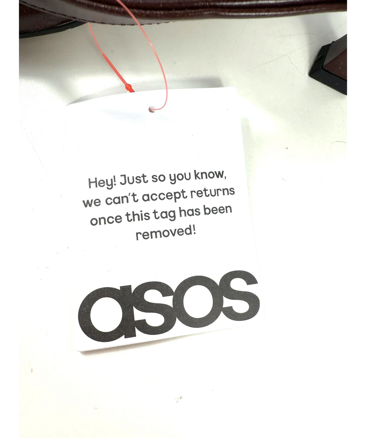 ASOS Brown Asis, size UK 5 EU 38 👠 — care label