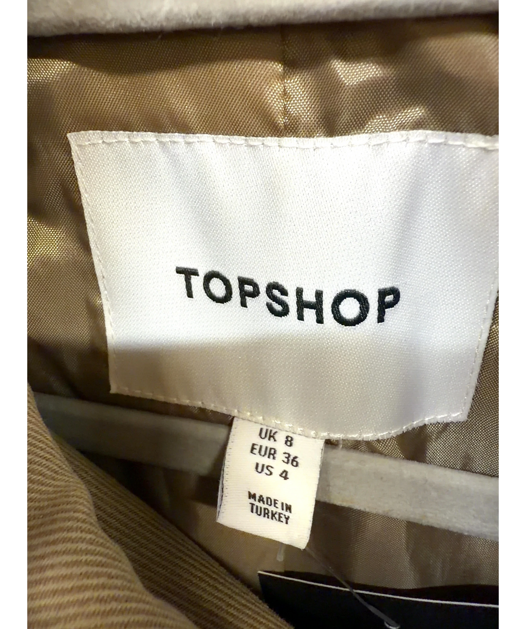 TOPSHOP Beige Colour, size UK 6 — detail