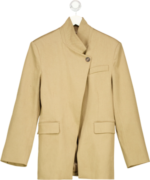 Topshop Beige Asymmetric Blazer UK 6