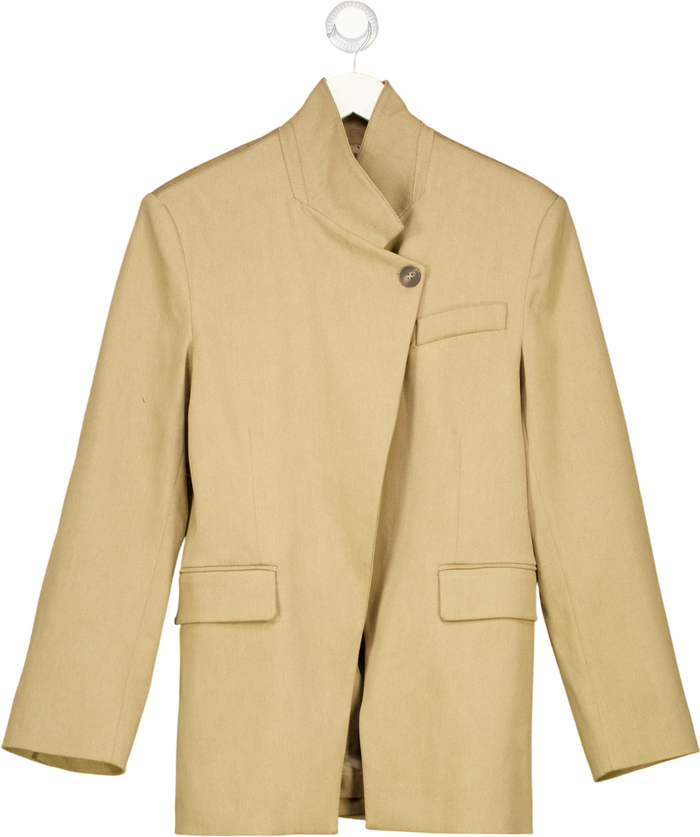 Topshop Beige Asymmetric Blazer UK 6