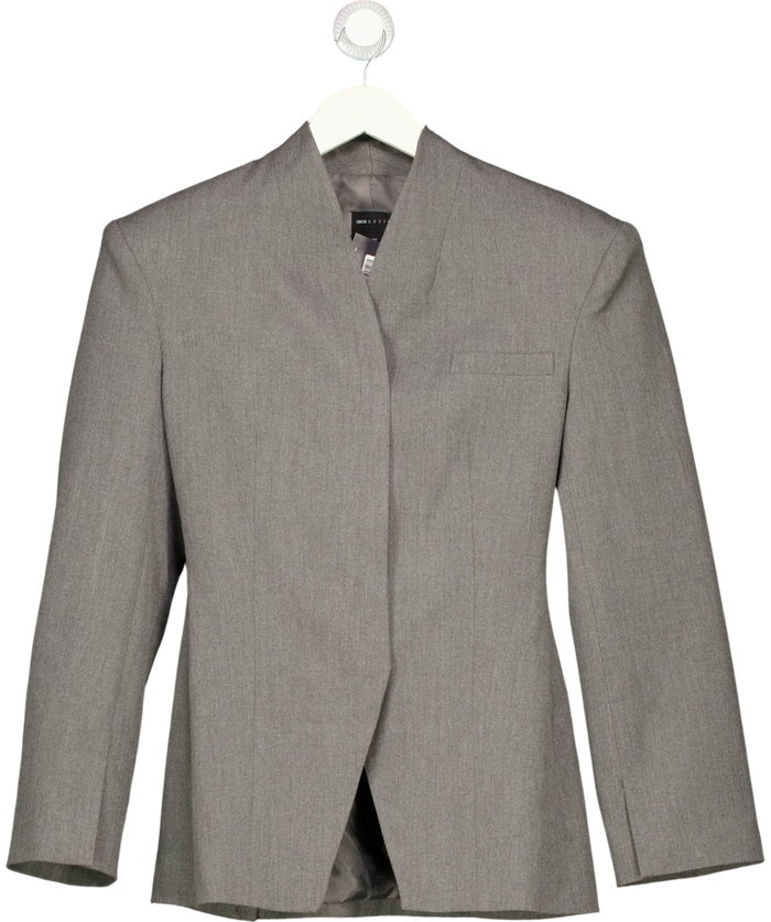 ASOS Grey Stand Collar Blazer UK 8