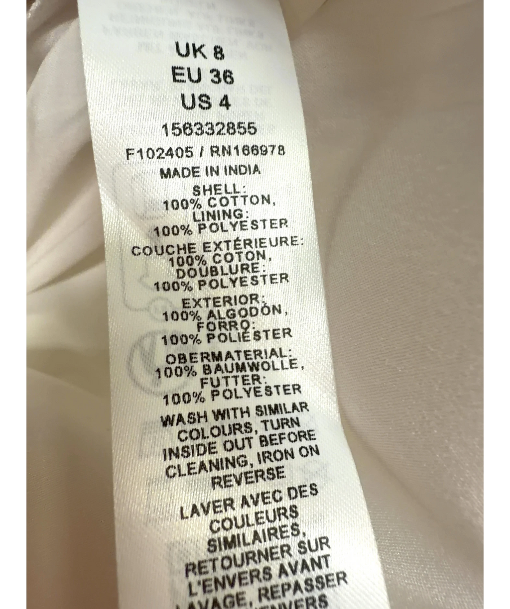 ASOS White Colour, size UK 8 — label