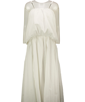 ASOS White Balloon Midi Dress UK 8