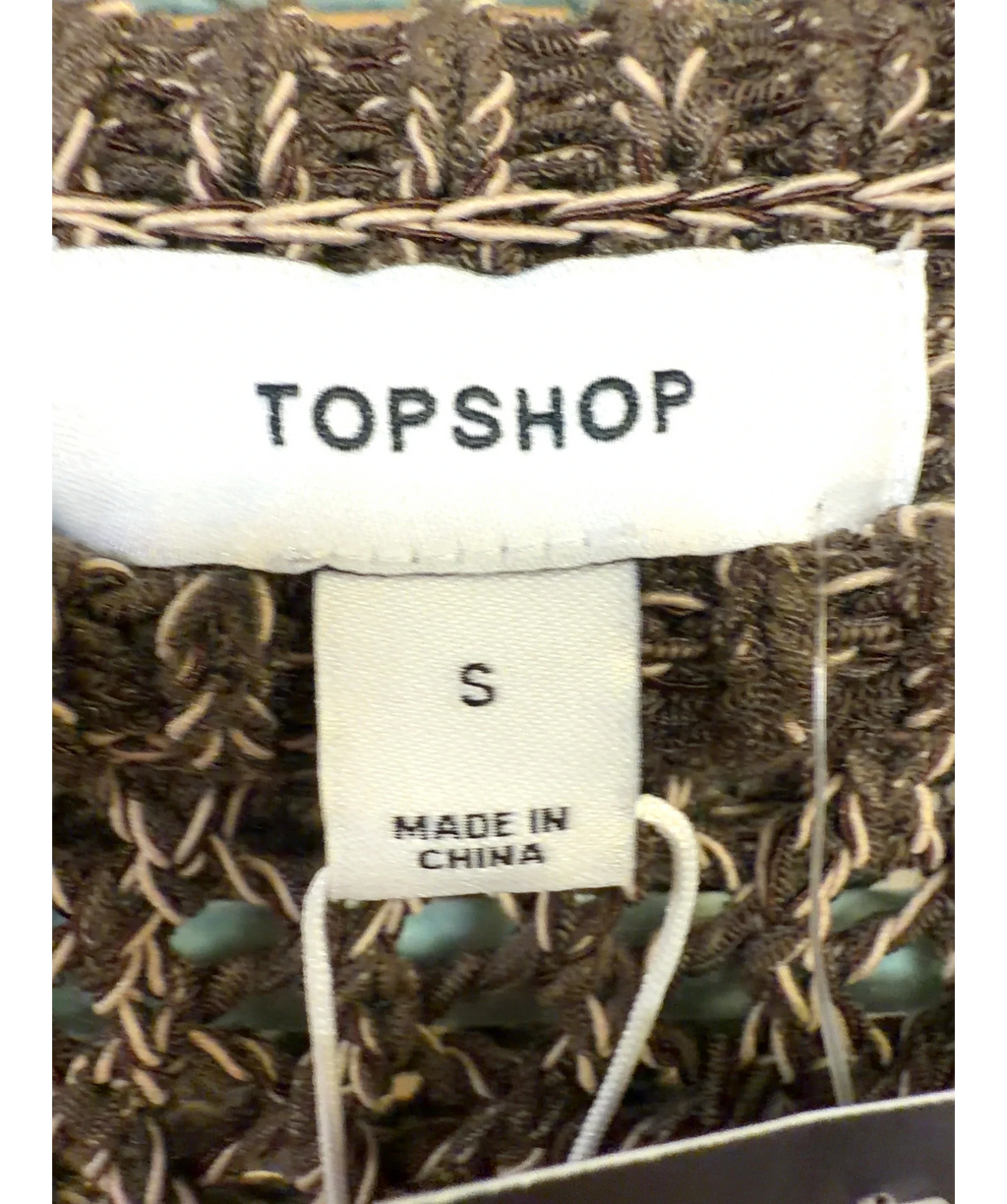 TOPSHOP Brown Colour, size UK S — care label