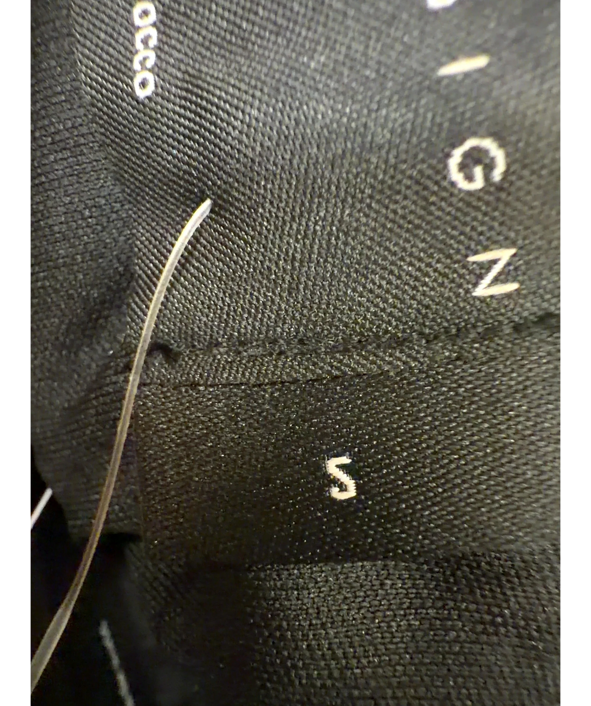 ASOS Black Colour, size UK S — care label