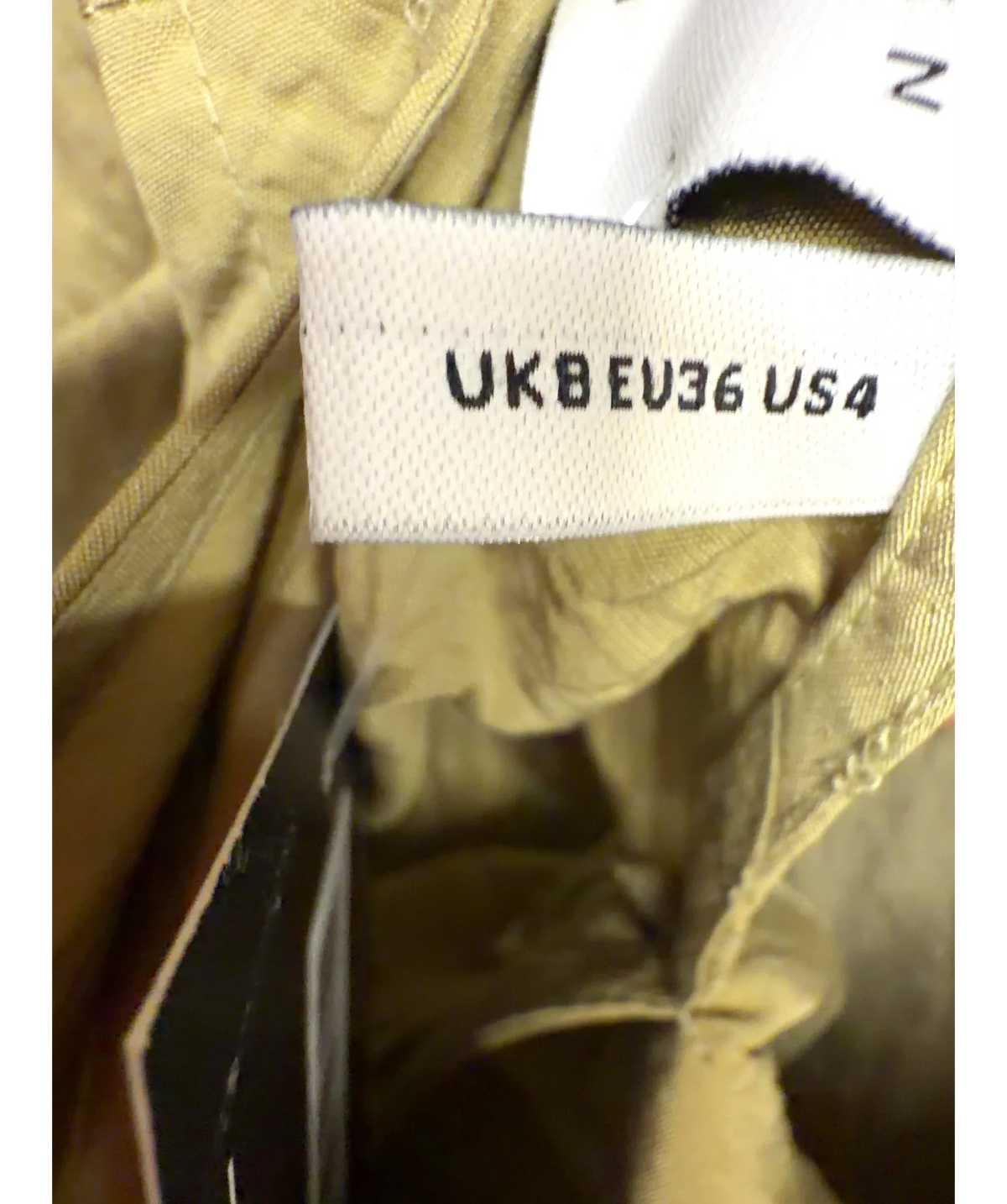 ASOS Green Colour, size UK 8 — care label