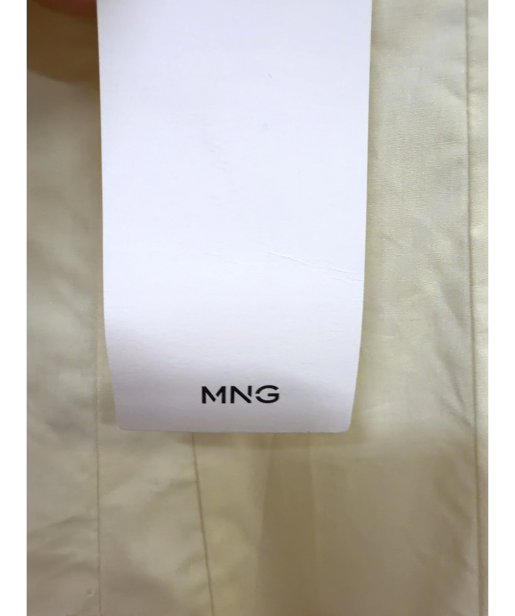 MANGO Cream FALDA 304MILOS, size UK 10 — detail