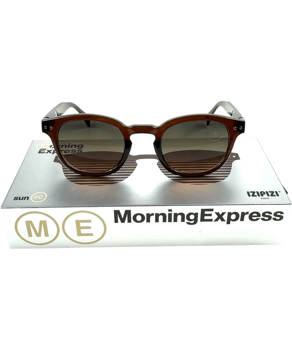 IZIPIZI Brown Sun #C Sunglasses — front