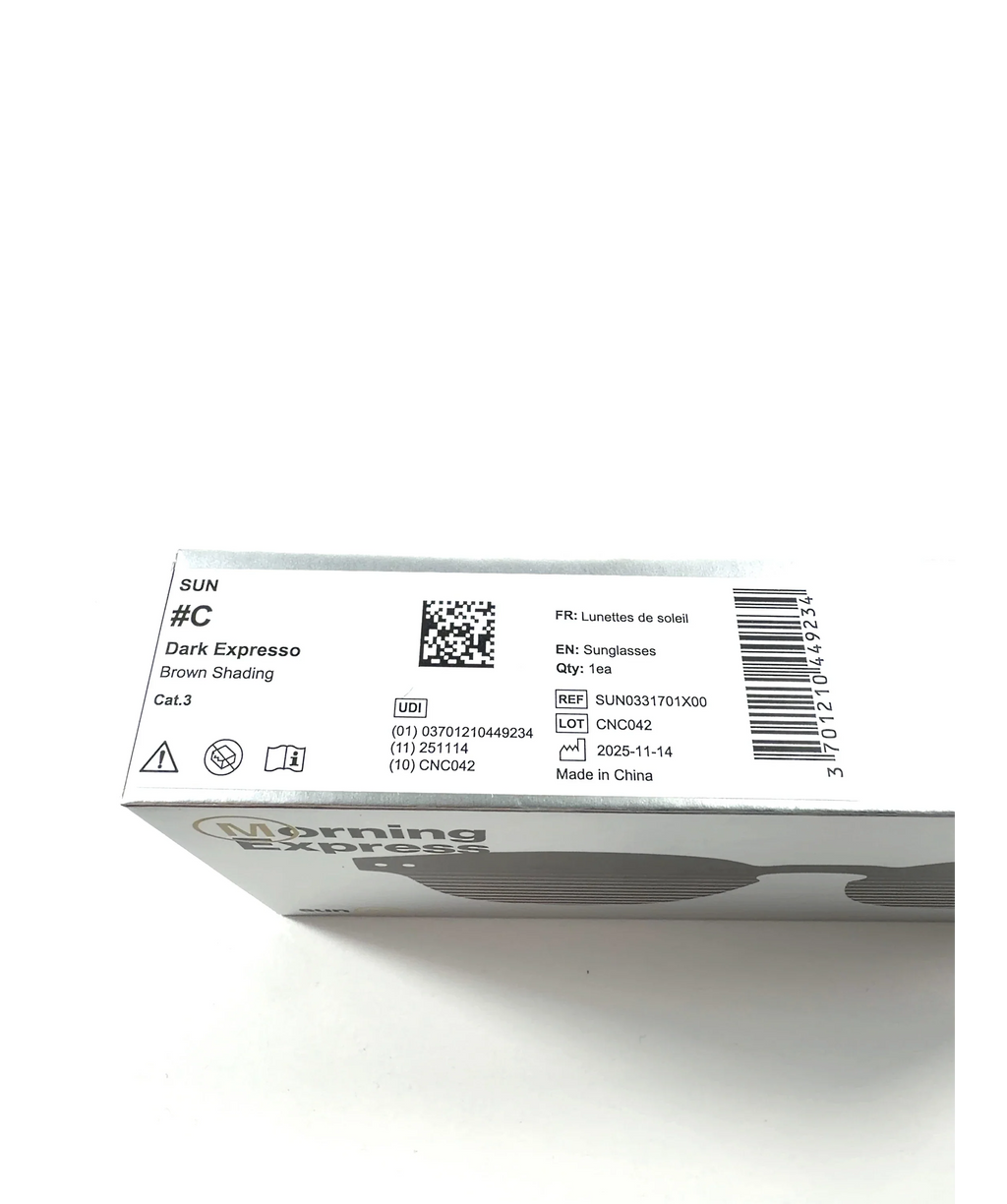 IZIPIZI Brown Sun #C Sunglasses — label