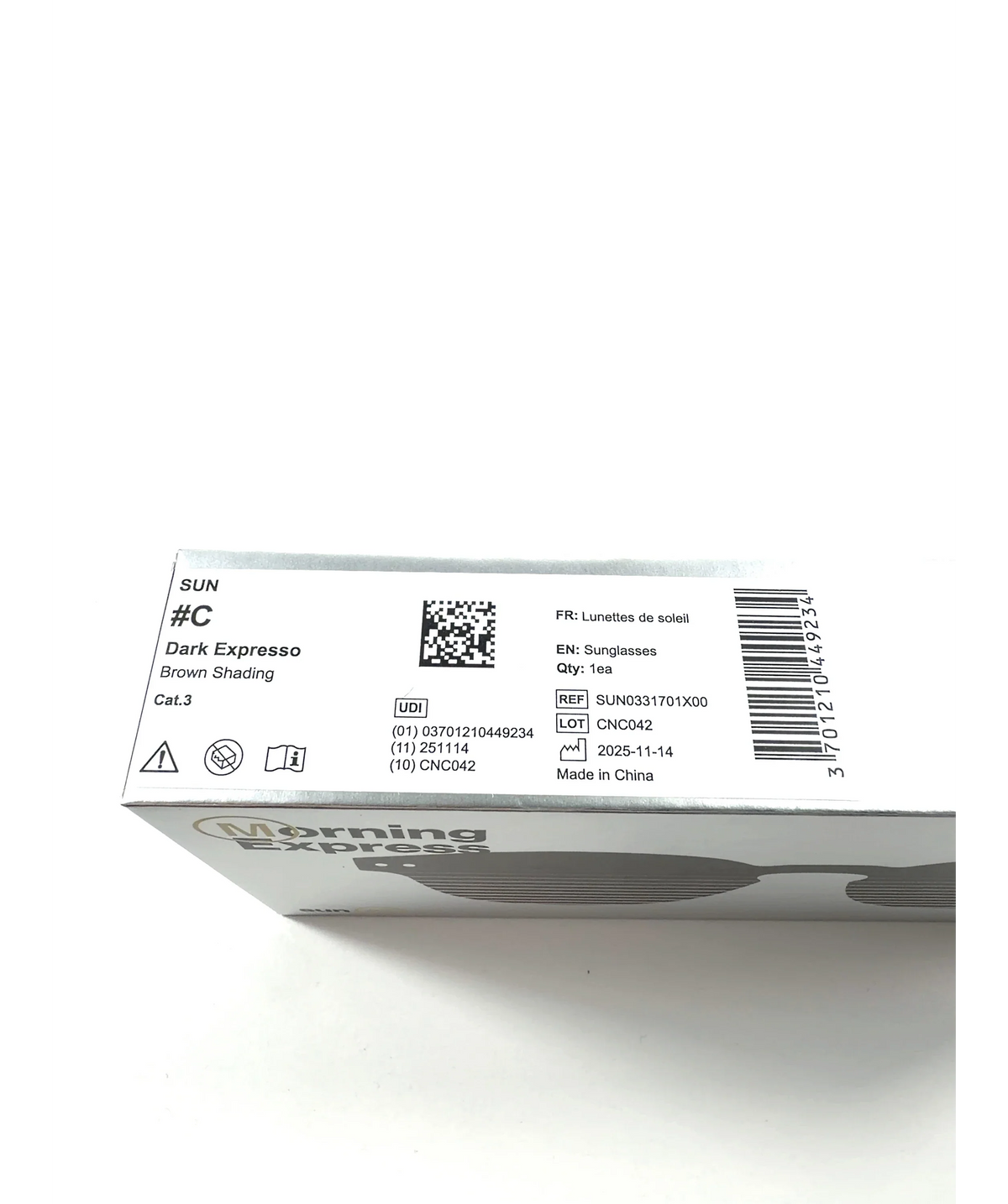 IZIPIZI Brown Sun #C Sunglasses — label