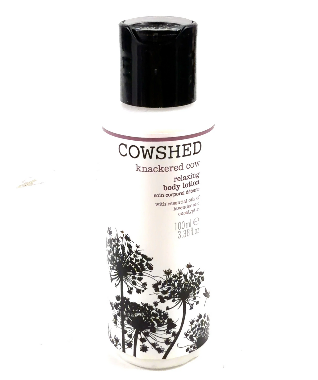 Cowshed Knackered Cow, size 100ml — label