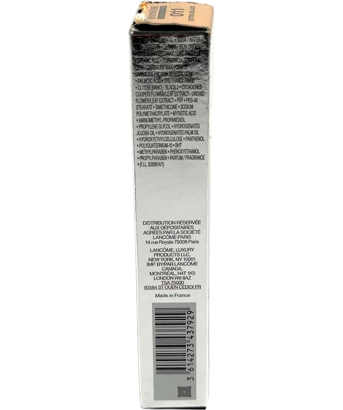 Lancôme 011 Extra Black Hypnôse L'Absolu de Noir Mascara, size 6.2ml — back