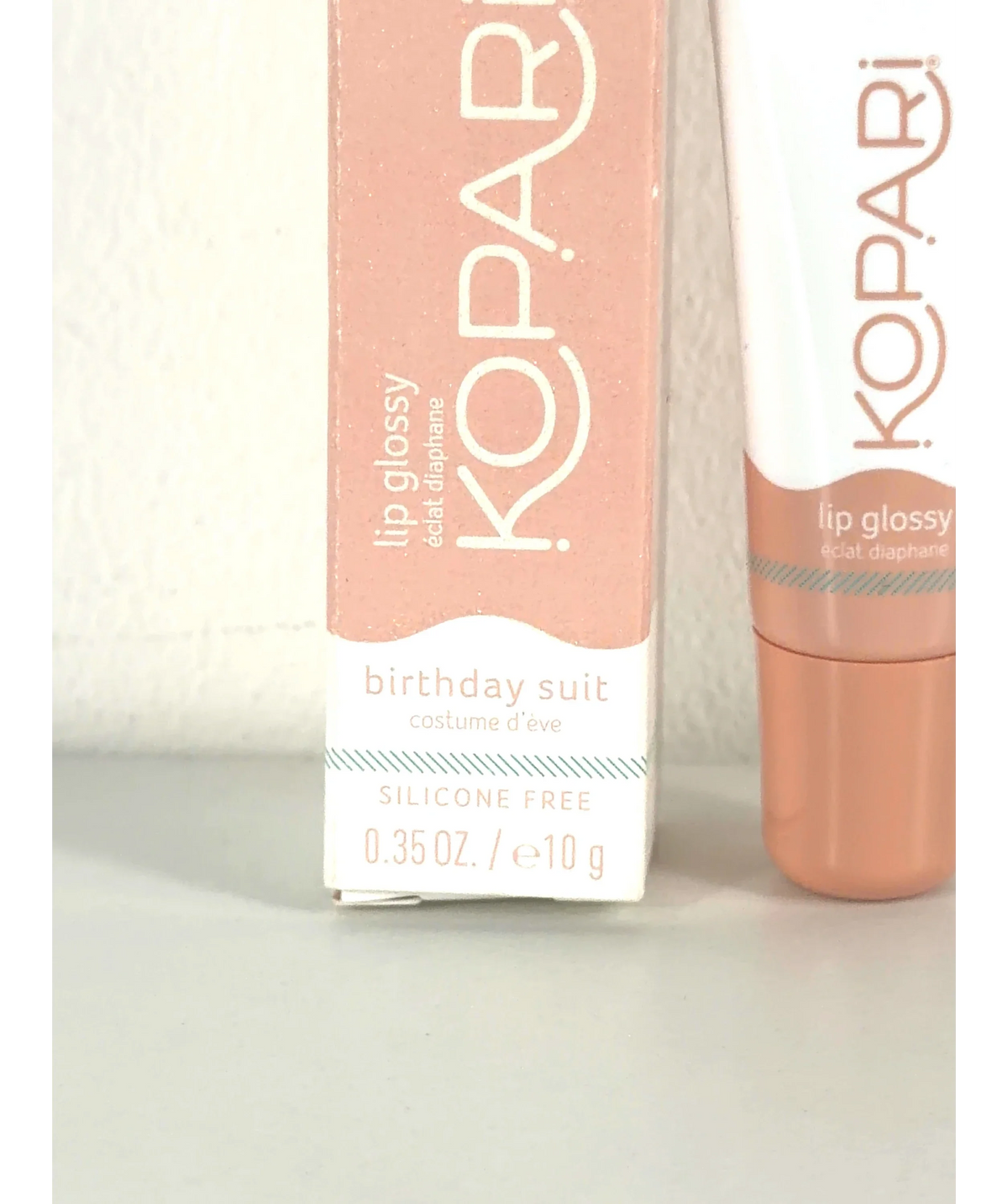 Kopari birthday suit Lip glossy, size 10g — care label