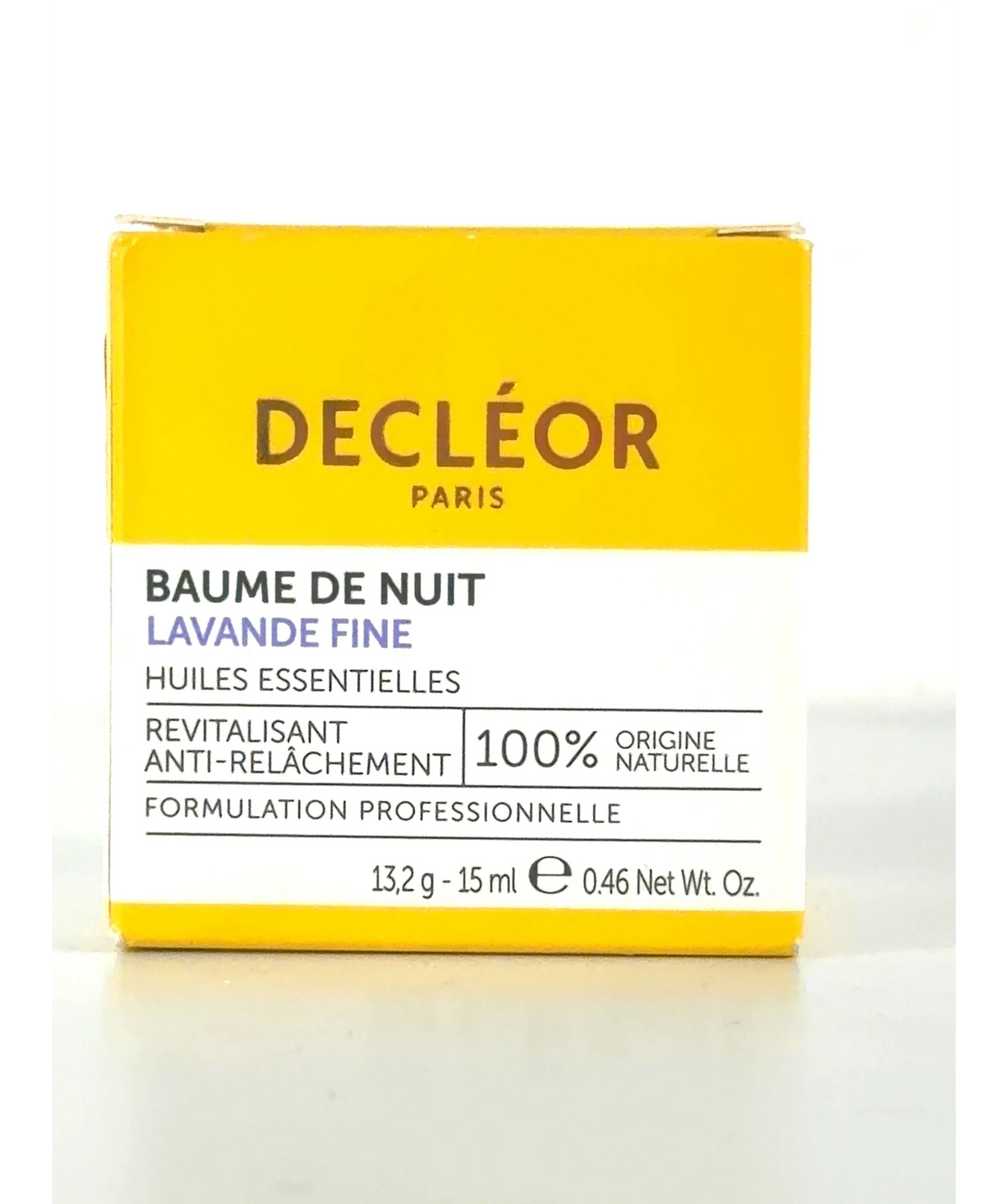 Decleor BAUME DE NUIT LAVANDE FINE, size 15ml — care label