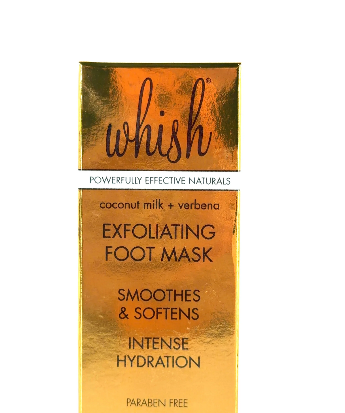 whish EXFOLIATING FOOT MASK, size 74ml — label
