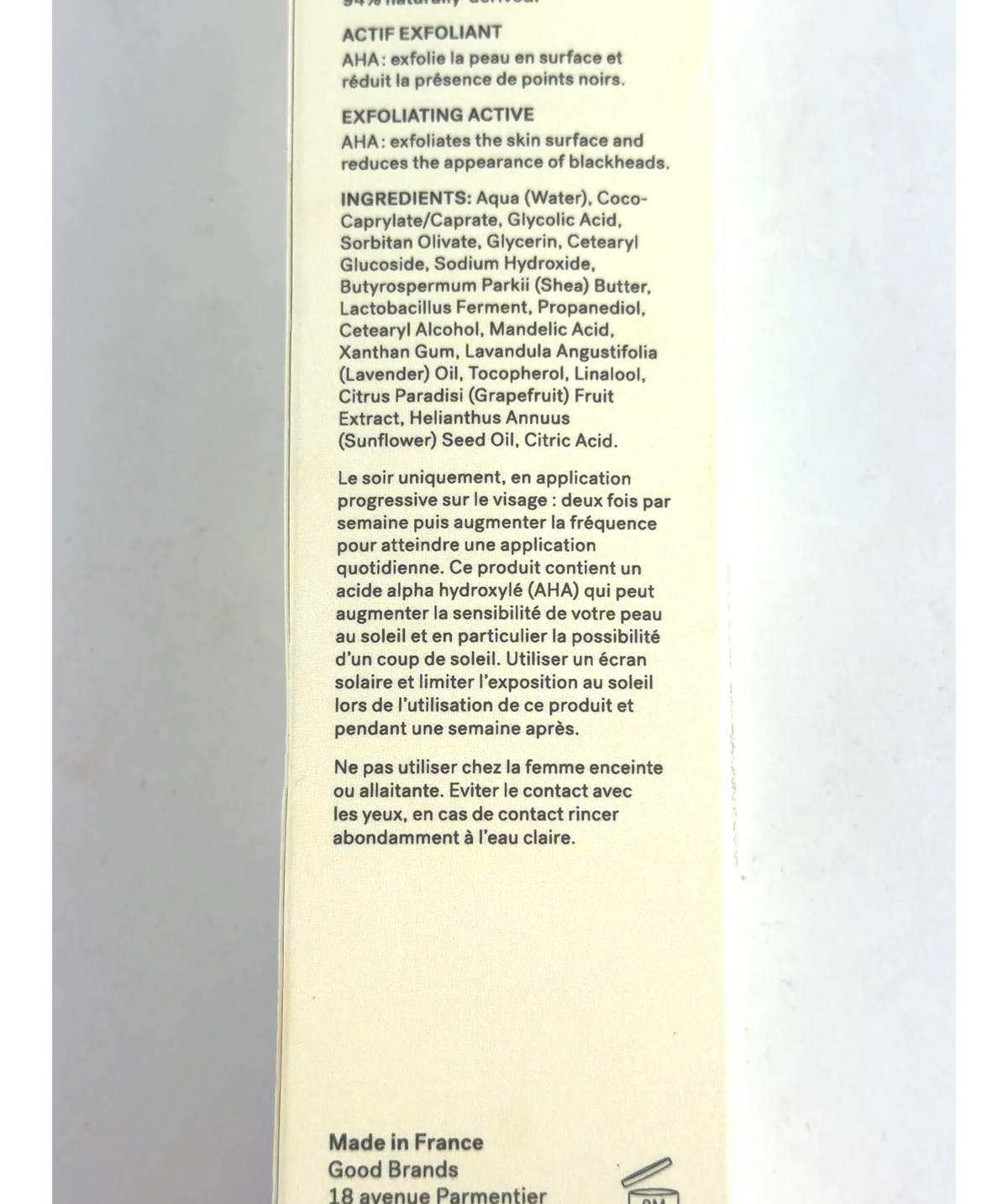 typology Exfoliating Night Cream, size 50ml — fabric detail