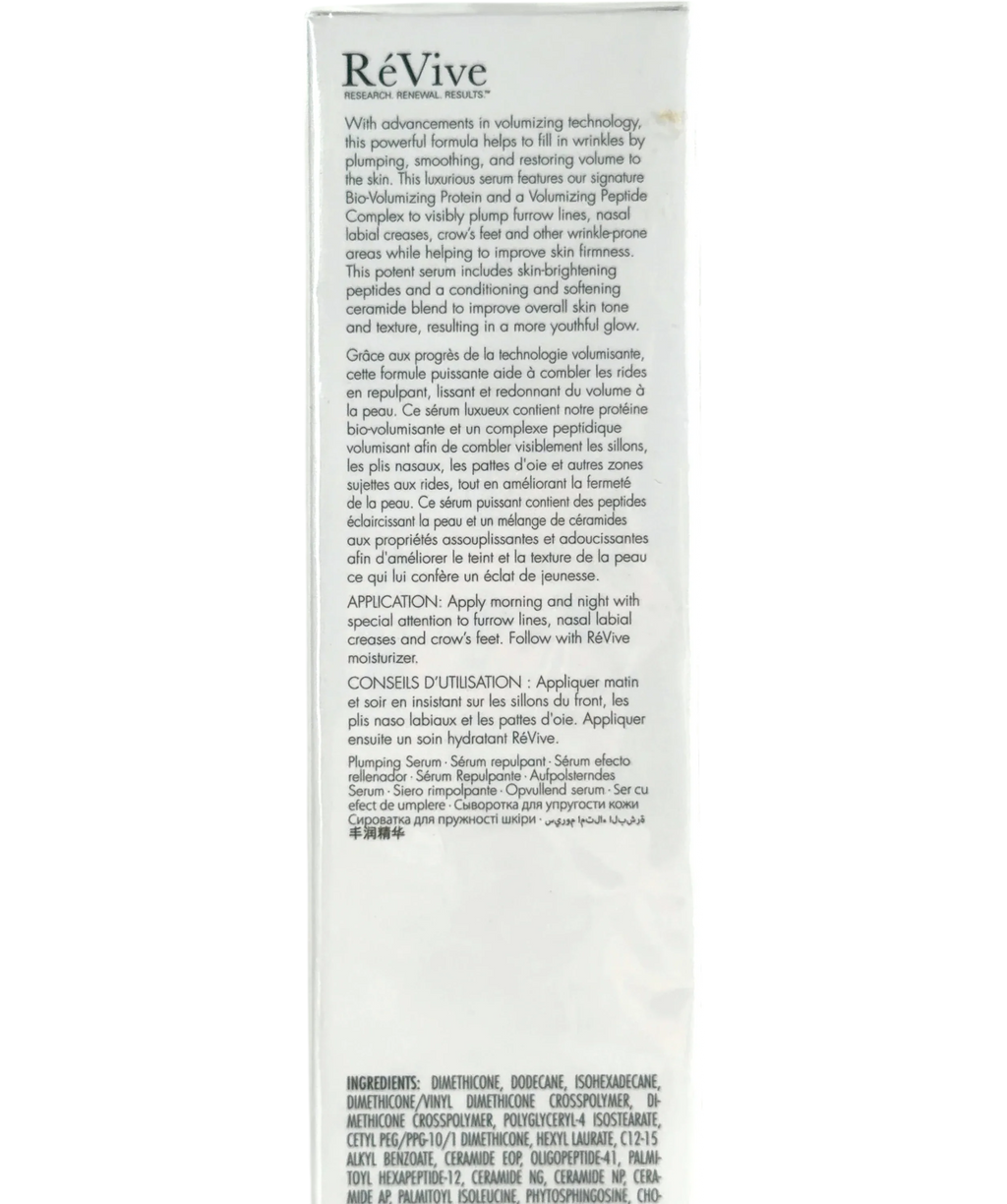 RéVive Intensité Volumizing Serum Ultime, size 30ml — back