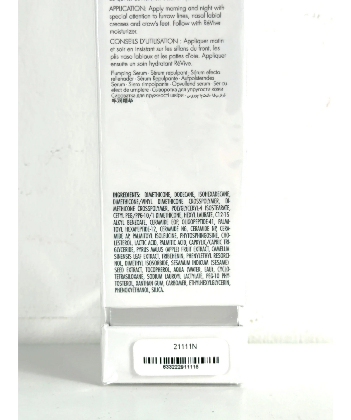 RéVive Intensité Volumizing Serum Ultime, size 30ml — fabric detail