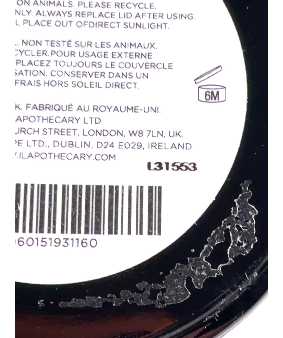 Ilapothecary SOS BODY BALM, size 100g — detail