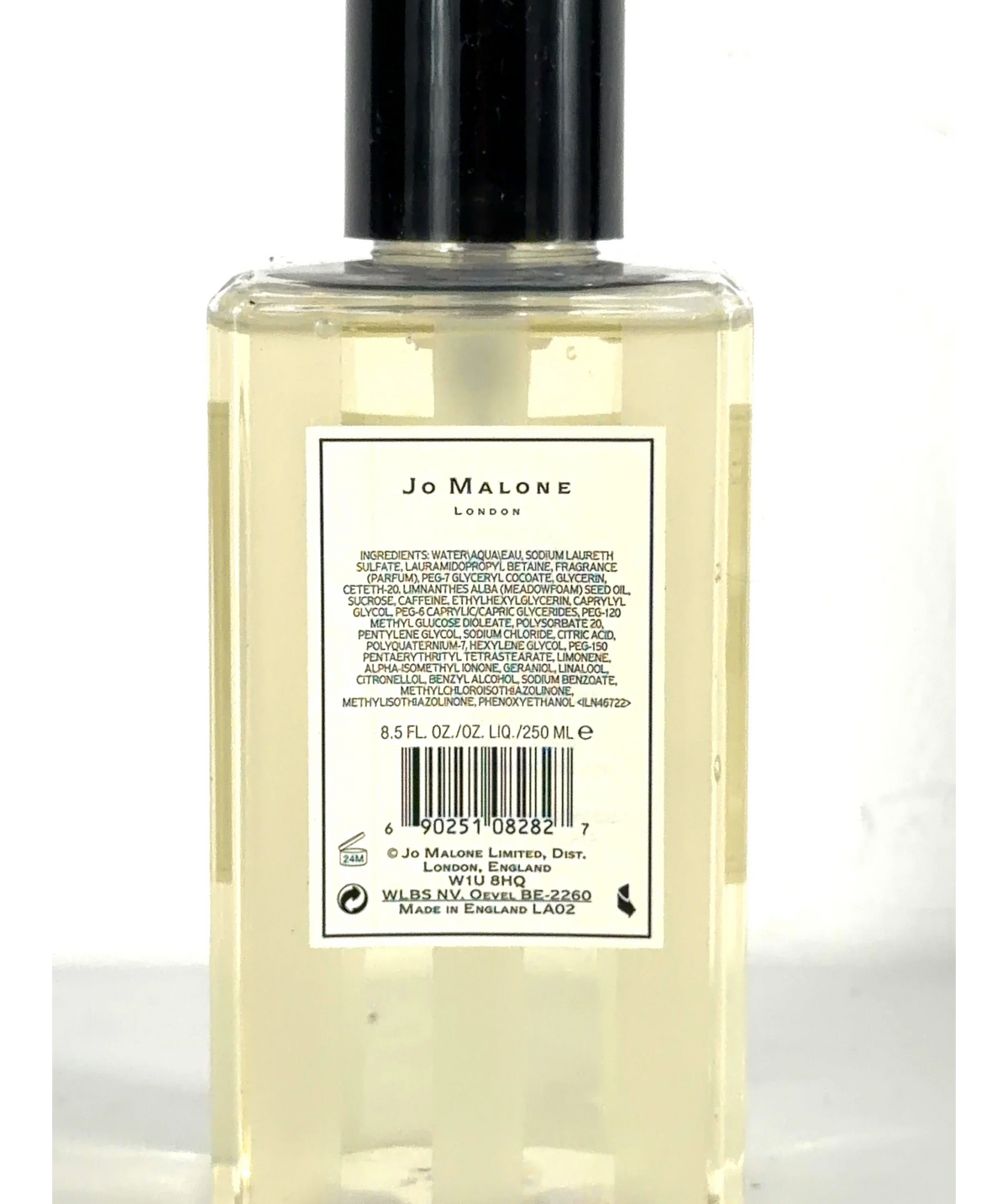 Jo Malone London POPPY & BARLEY, size 250ml — care label