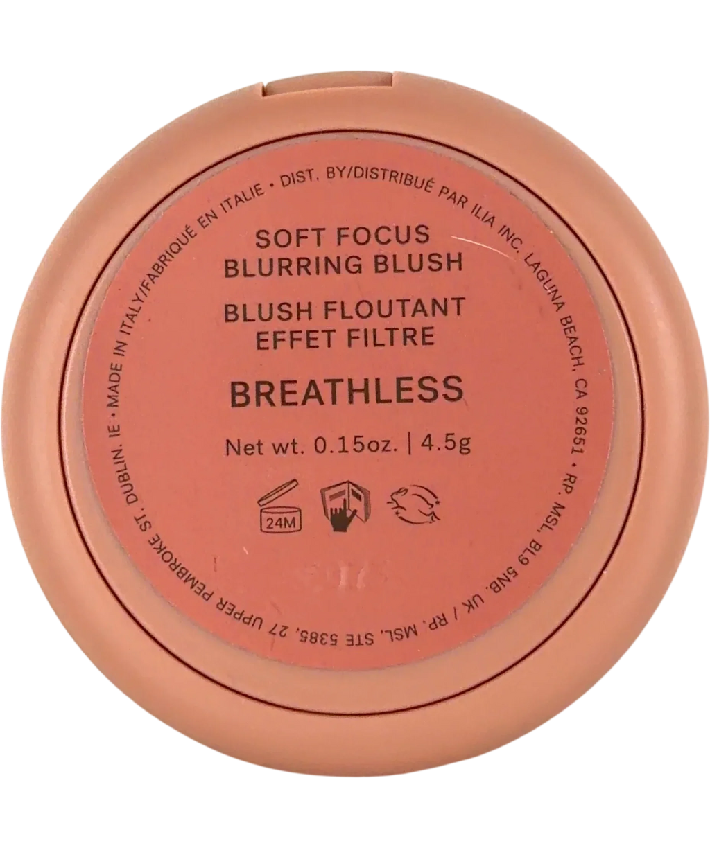 ILIA BREATHLESS Soft Focus Blurring Blush, size 4.5g — back