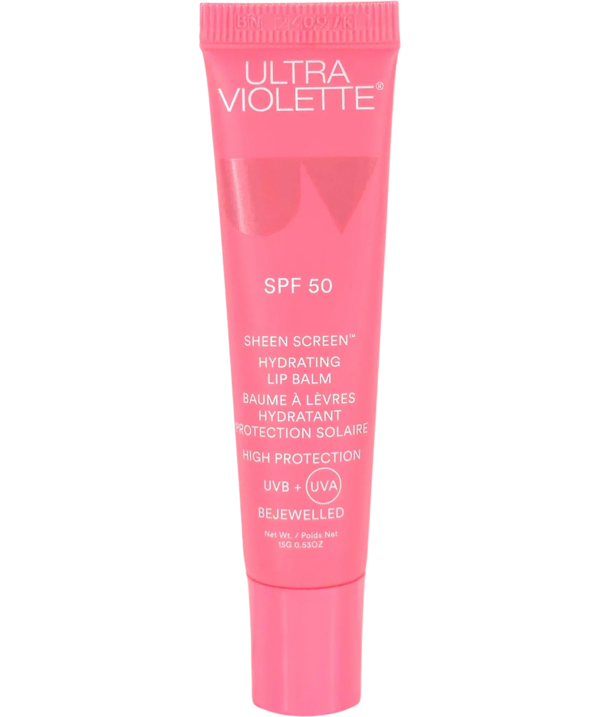 ultra violette Bejewelled Sheen Screen SPF 50 Hydrating Lip Balm, size 15g — front