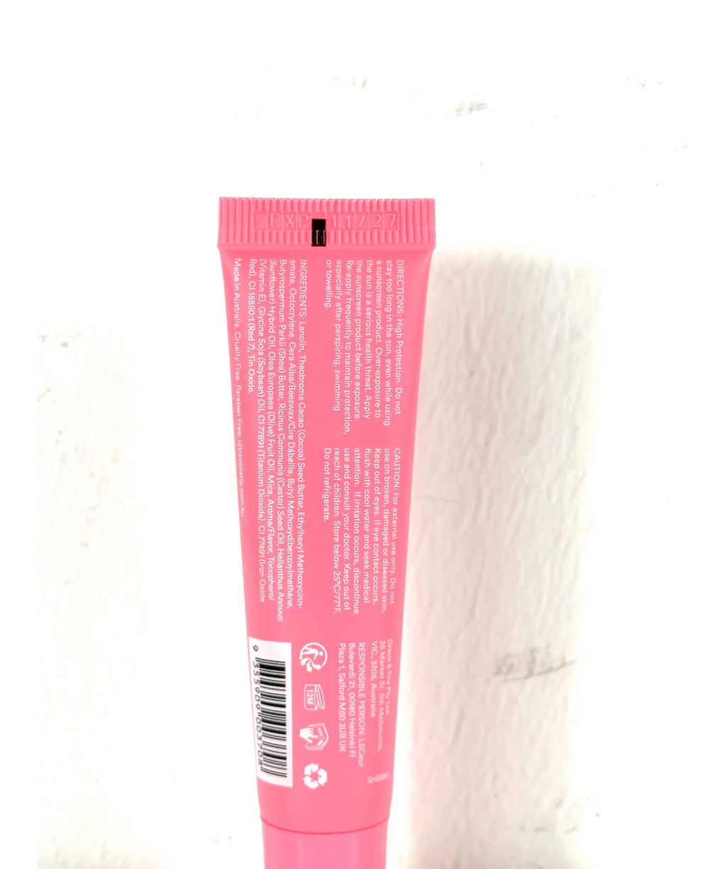 ultra violette Bejewelled Sheen Screen SPF 50 Hydrating Lip Balm, size 15g — fabric detail