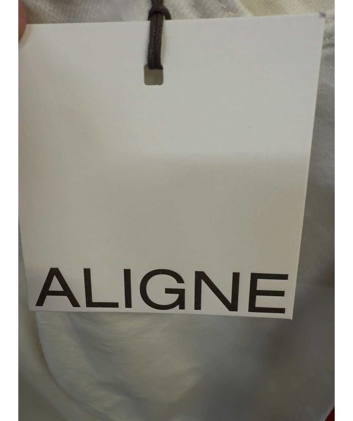 Aligne Cream STRAIGHT LEG, size W24 — detail