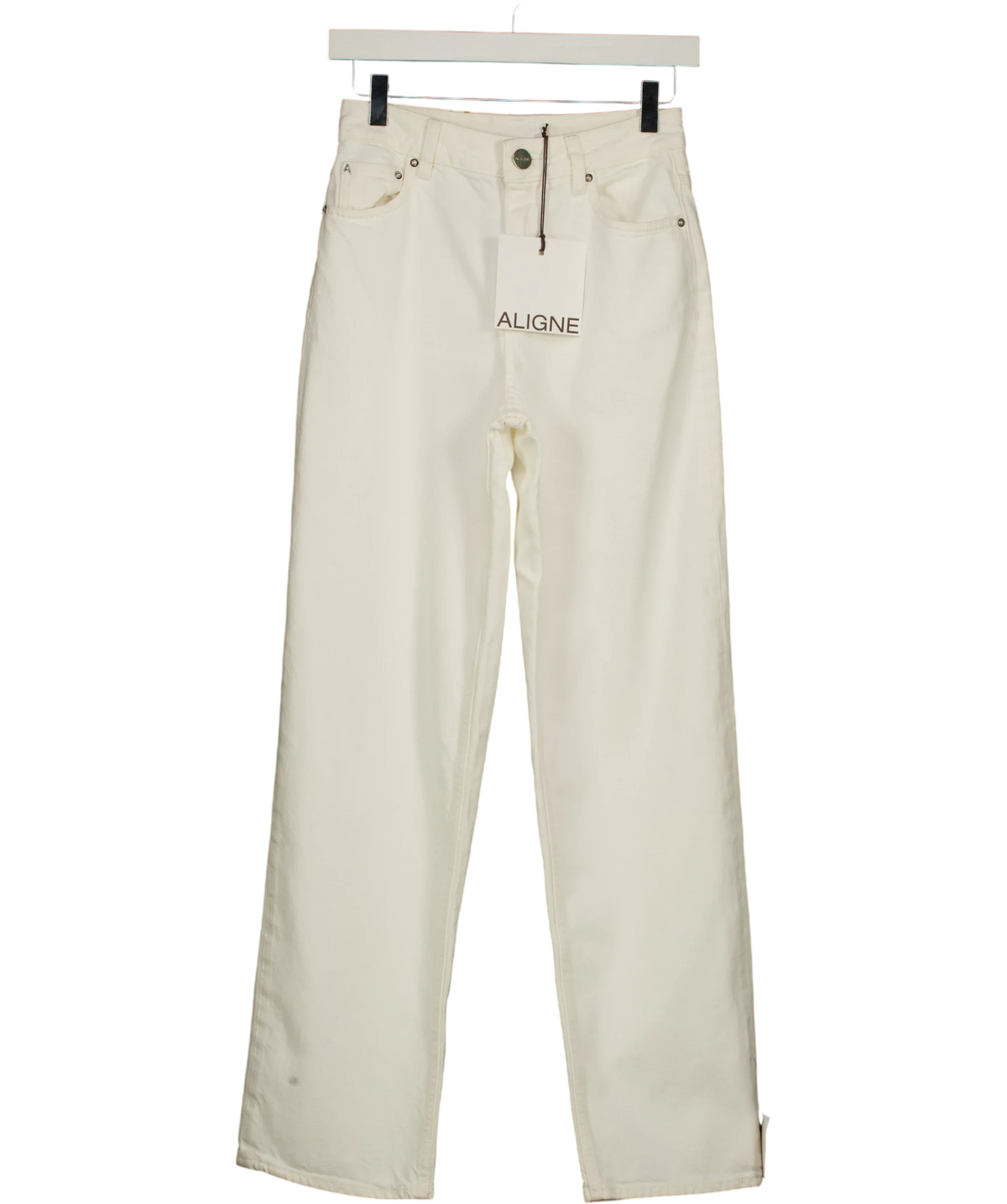 Aligne Cream STRAIGHT LEG, size W24 — front