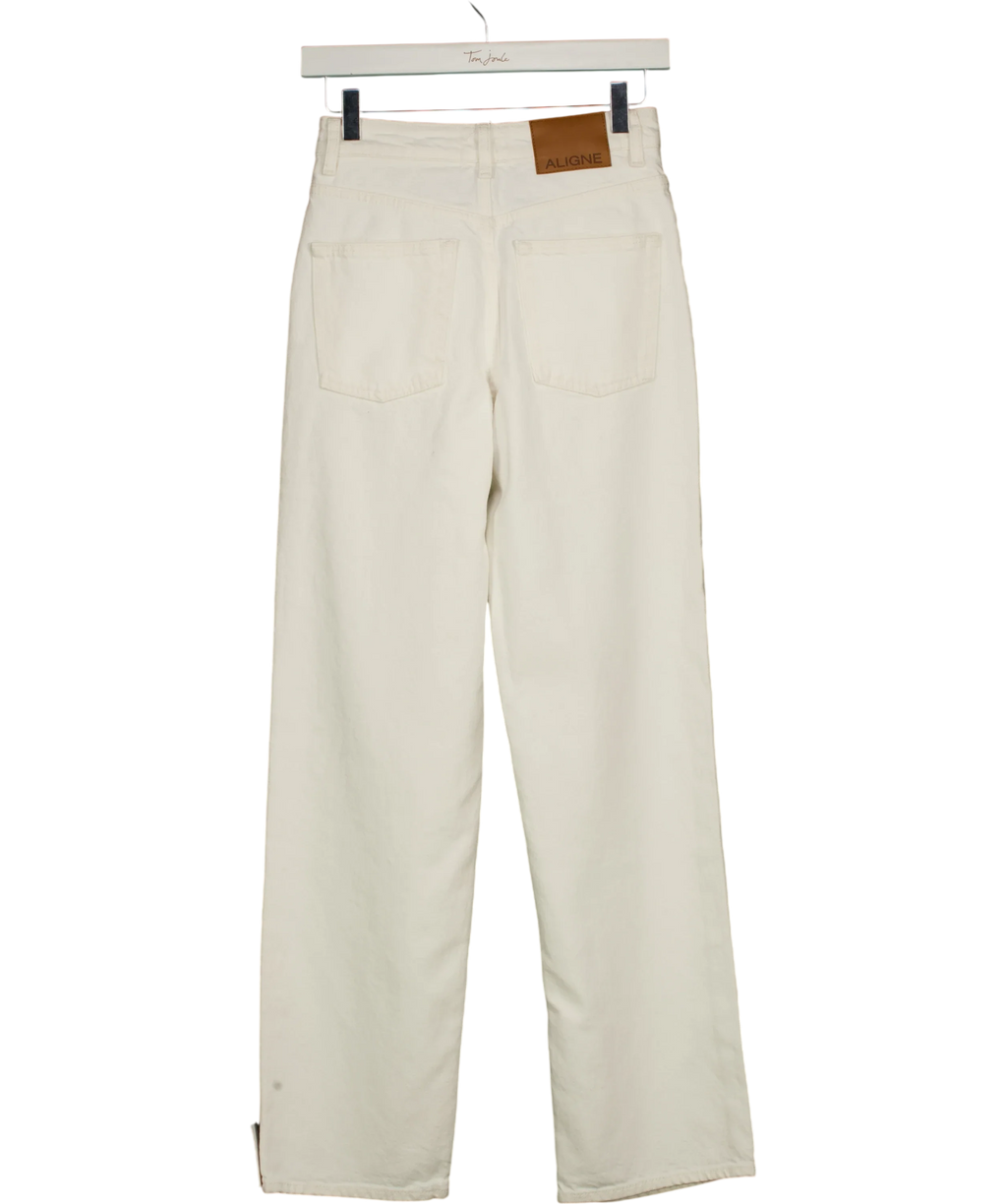 Aligne Cream STRAIGHT LEG, size W24 — back