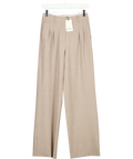 ARITZIA Beige The Effortless Pant™ Wool, size UK 4 — front