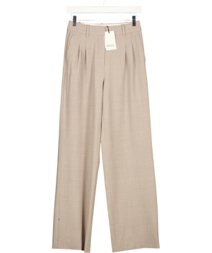 Aritzia The Effortless Pant Wool Beige UK 4