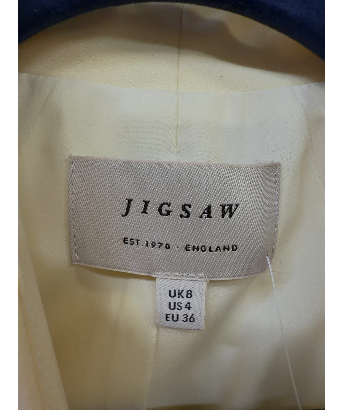 Jigsaw Yellow Colour, size UK 8 — detail