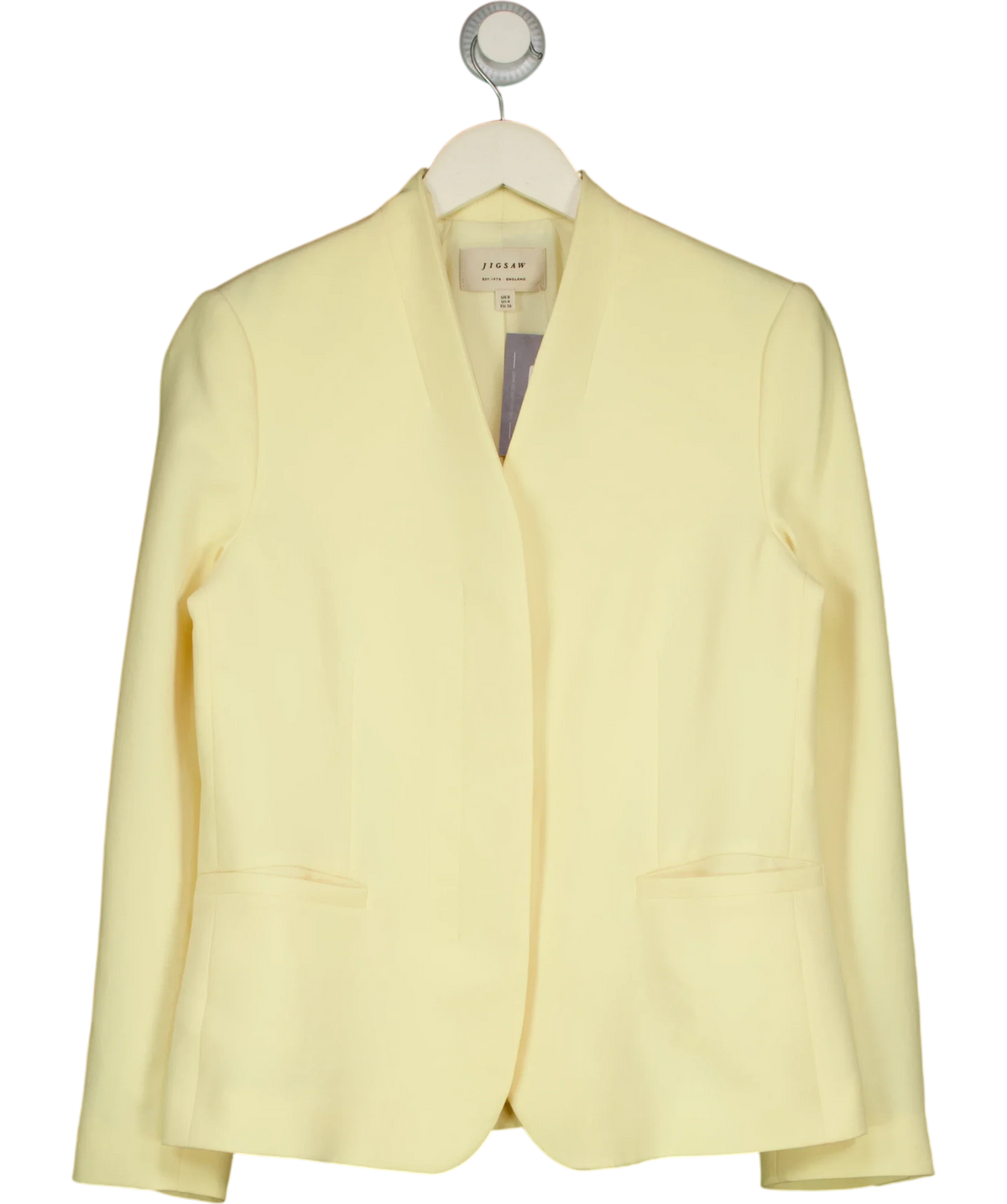 Jigsaw Yellow Colour, size UK 8 — front