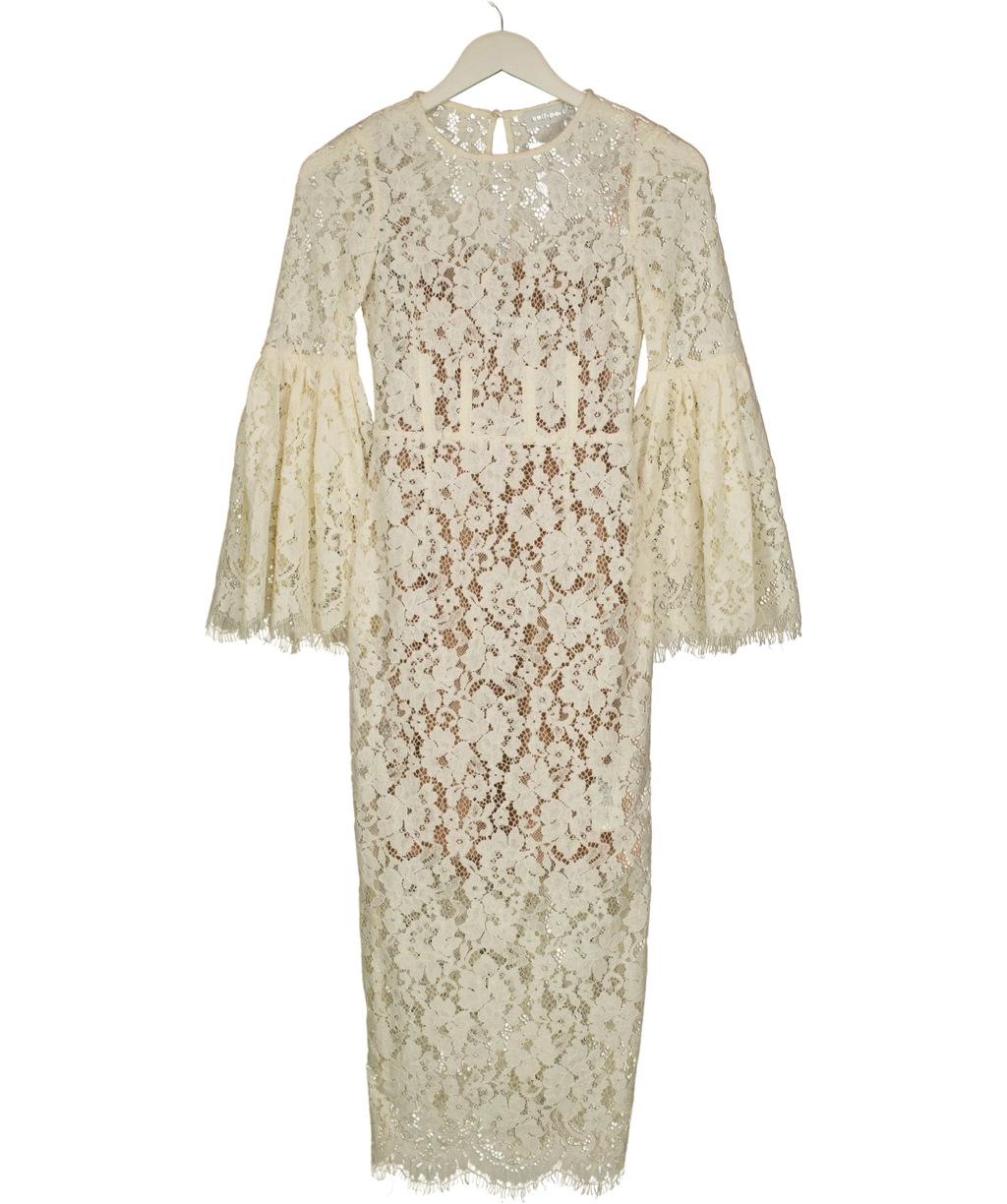 Self-Portrait Cream PF22-007M, size UK 4 — front