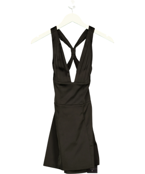 Oh Polly Carlotta Halterneck Lace-Up A-Line Dress UK 4