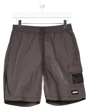 Zara Dark Grey Mesh Pocket Shorts UK S
