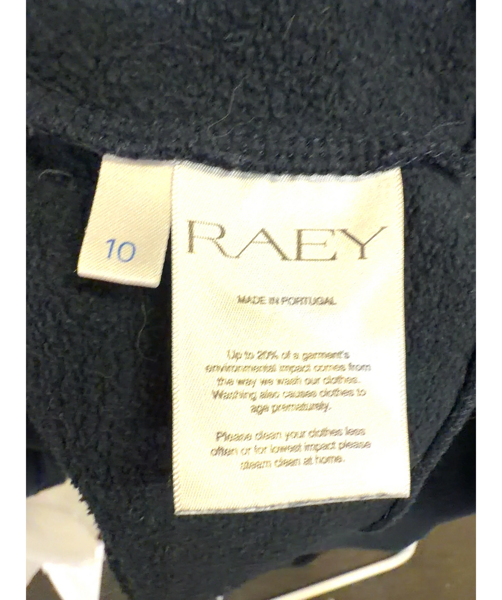 Raey Black relaxed crew-neck sweatshirt, size UK 10 — care label