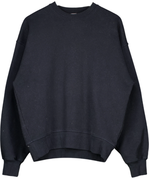 Raey Relaxed Crew-Neck Sweatshirt Black UK 10