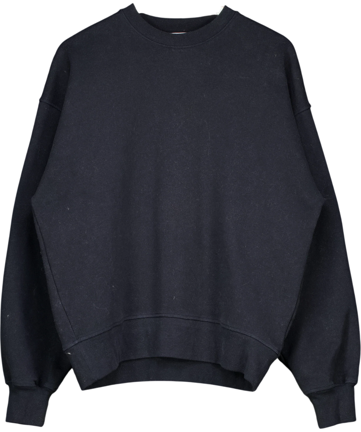 Raey Black relaxed crew-neck sweatshirt, size UK 10 — front