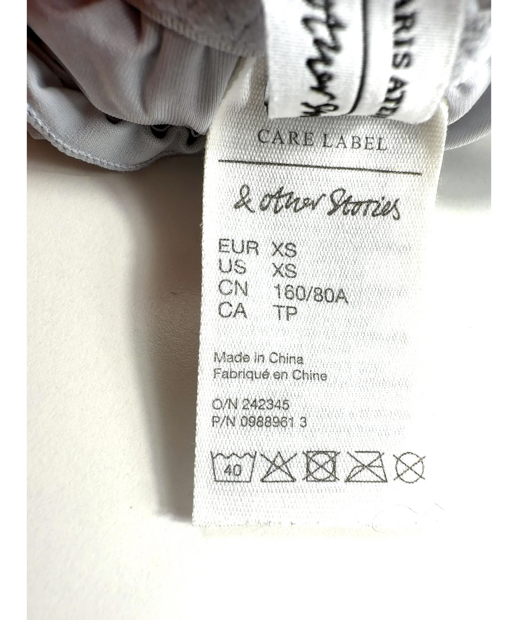 & OTHER STORIES light blue Colour, size UK XS — care label