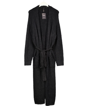 SKIMS Cozy Knit Long Robe Black Cardigan UK S/M