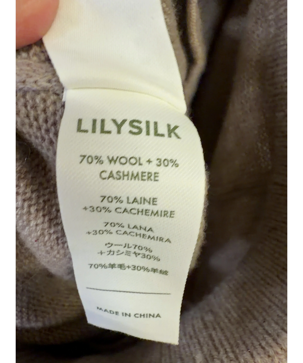 LILYSILK Beige Colour, size UK M — label