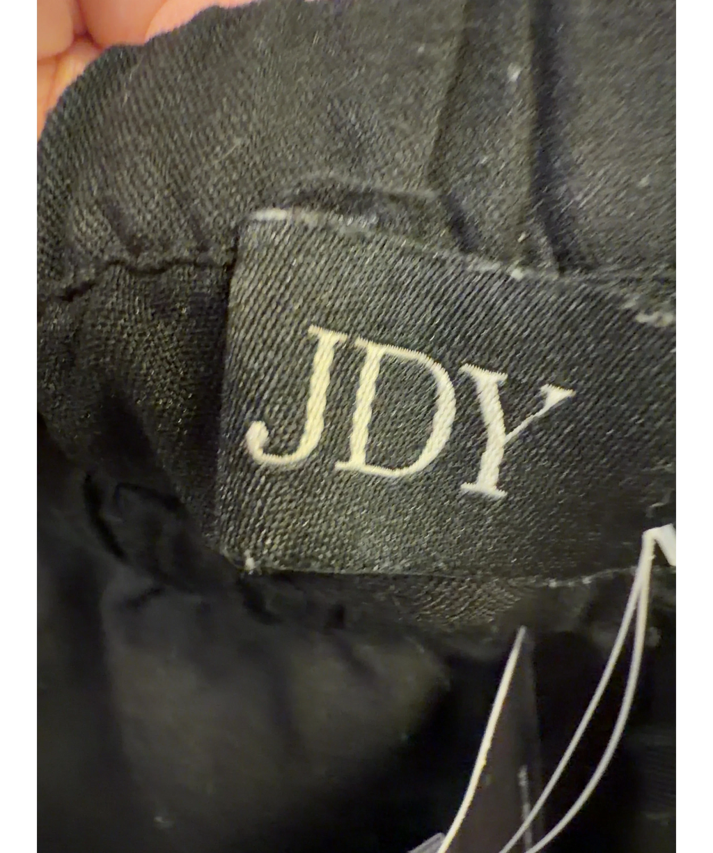 JDY Black JDYPALOMA MW LOOSE PANT WVN EXP, size UK S — detail