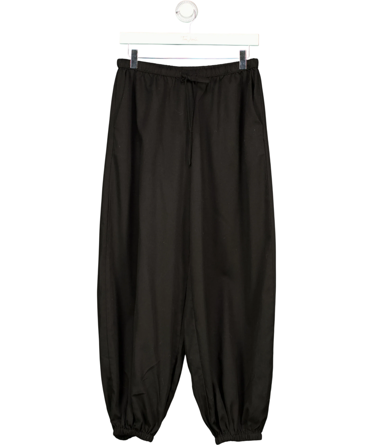 JDY Black JDYPALOMA MW LOOSE PANT WVN EXP, size UK S — front
