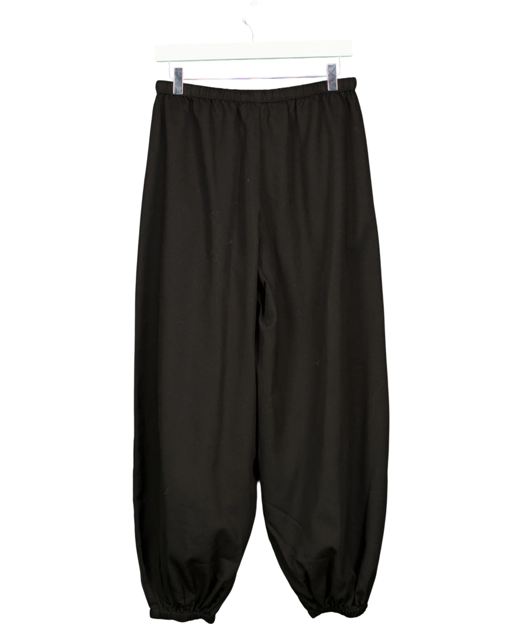 JDY Black JDYPALOMA MW LOOSE PANT WVN EXP, size UK S — back