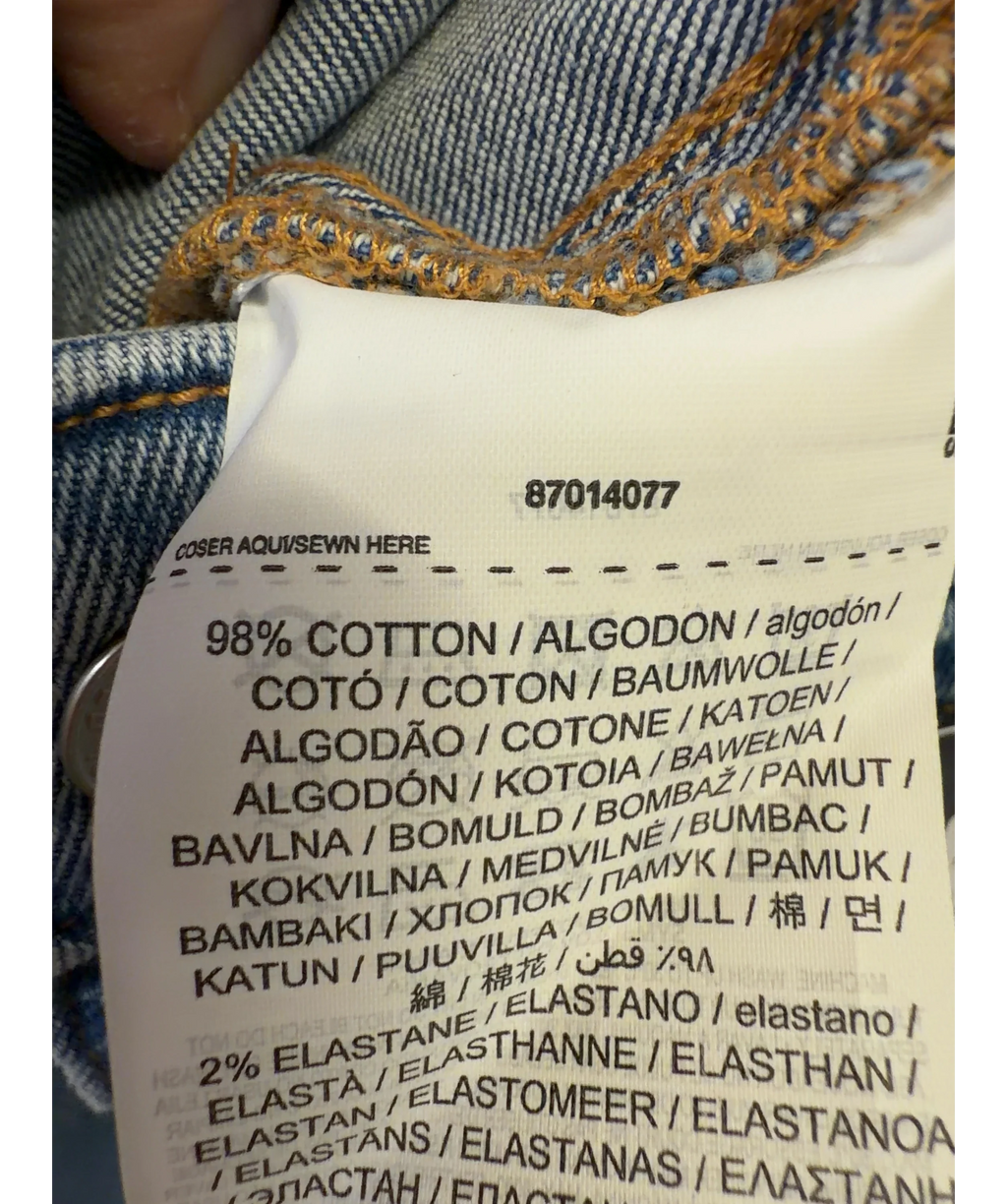 MNG Blue Colour, size UK 10 — label
