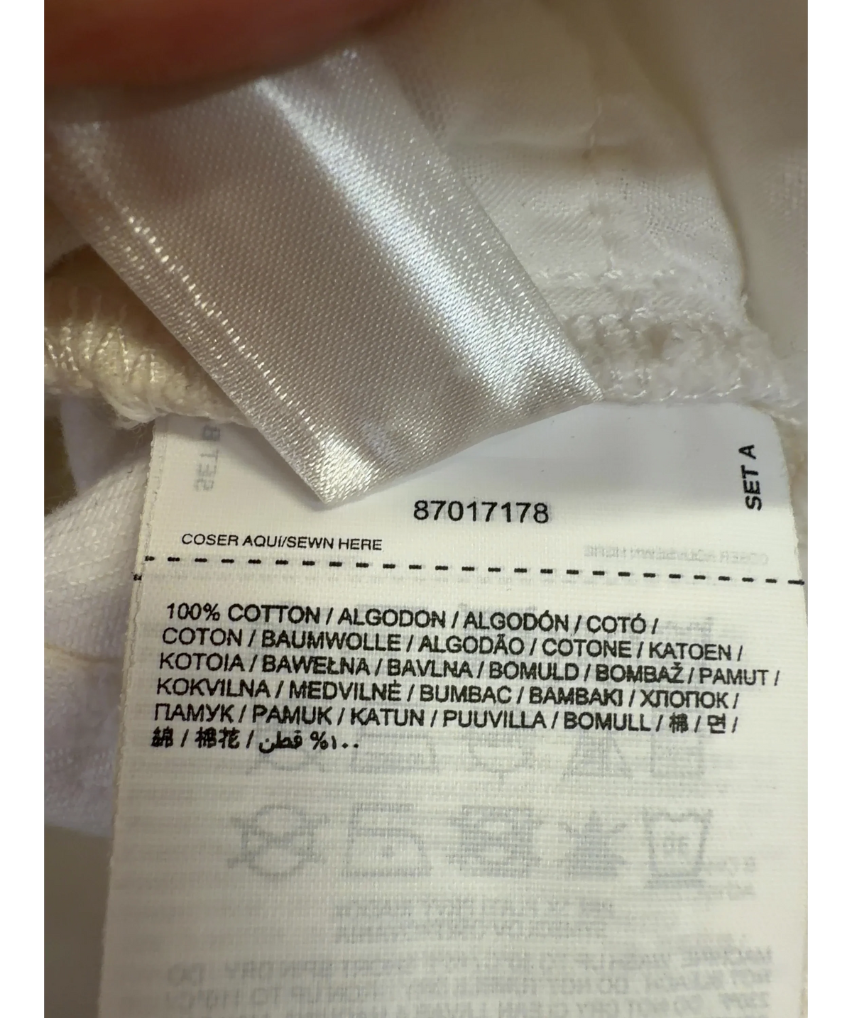 MANGO White Danila, size UK 10 — label